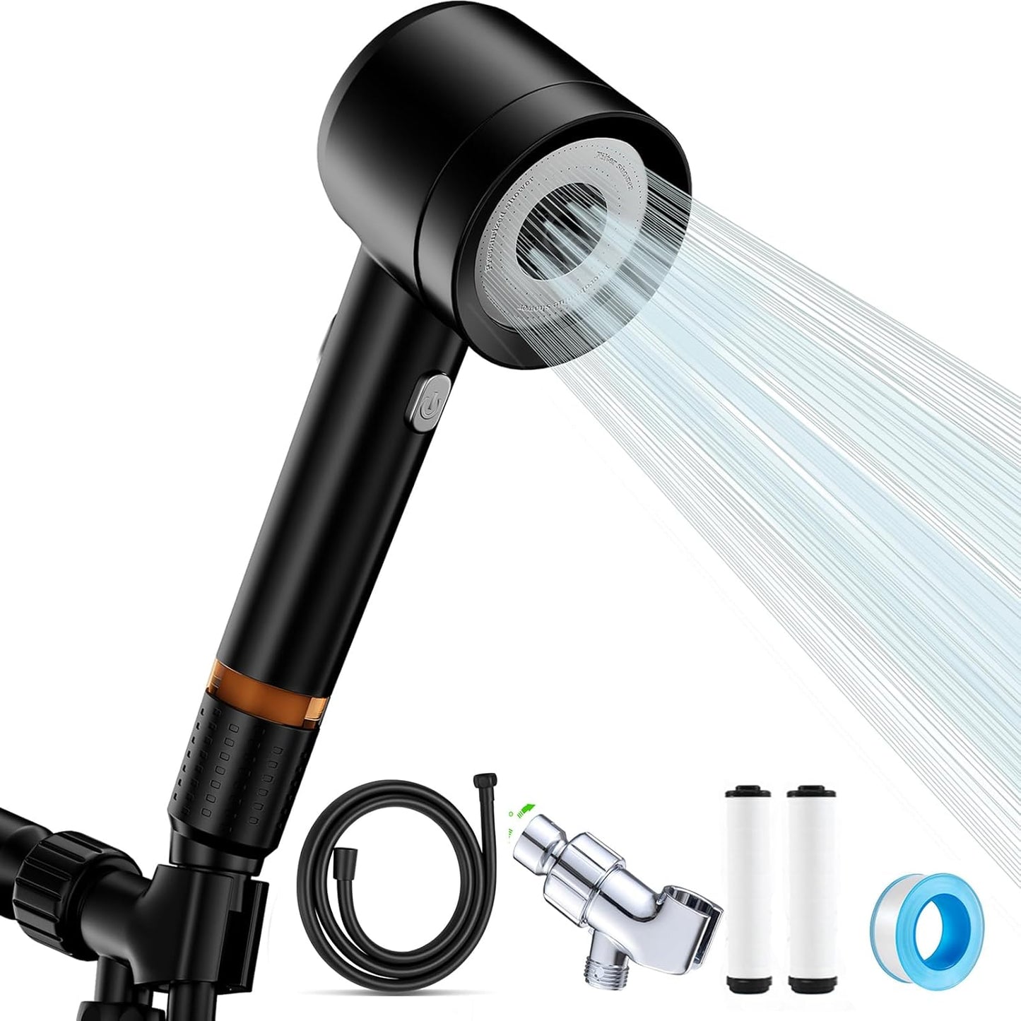 High Pressure Shower Head with Handheld Filter for Healthier Bathing