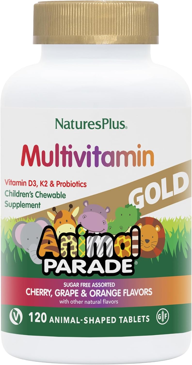 Natures Plus Animal Parade Gold Multivitamin for Kids - 120 Chewables