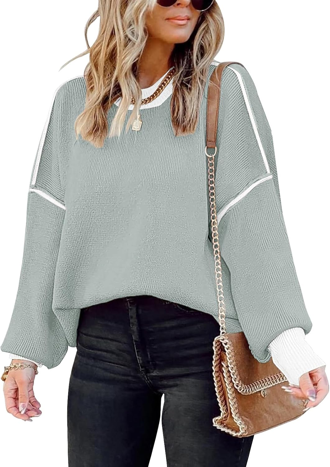 ETCYY Womens Oversized Sweaters for Trendy Fall Fashion