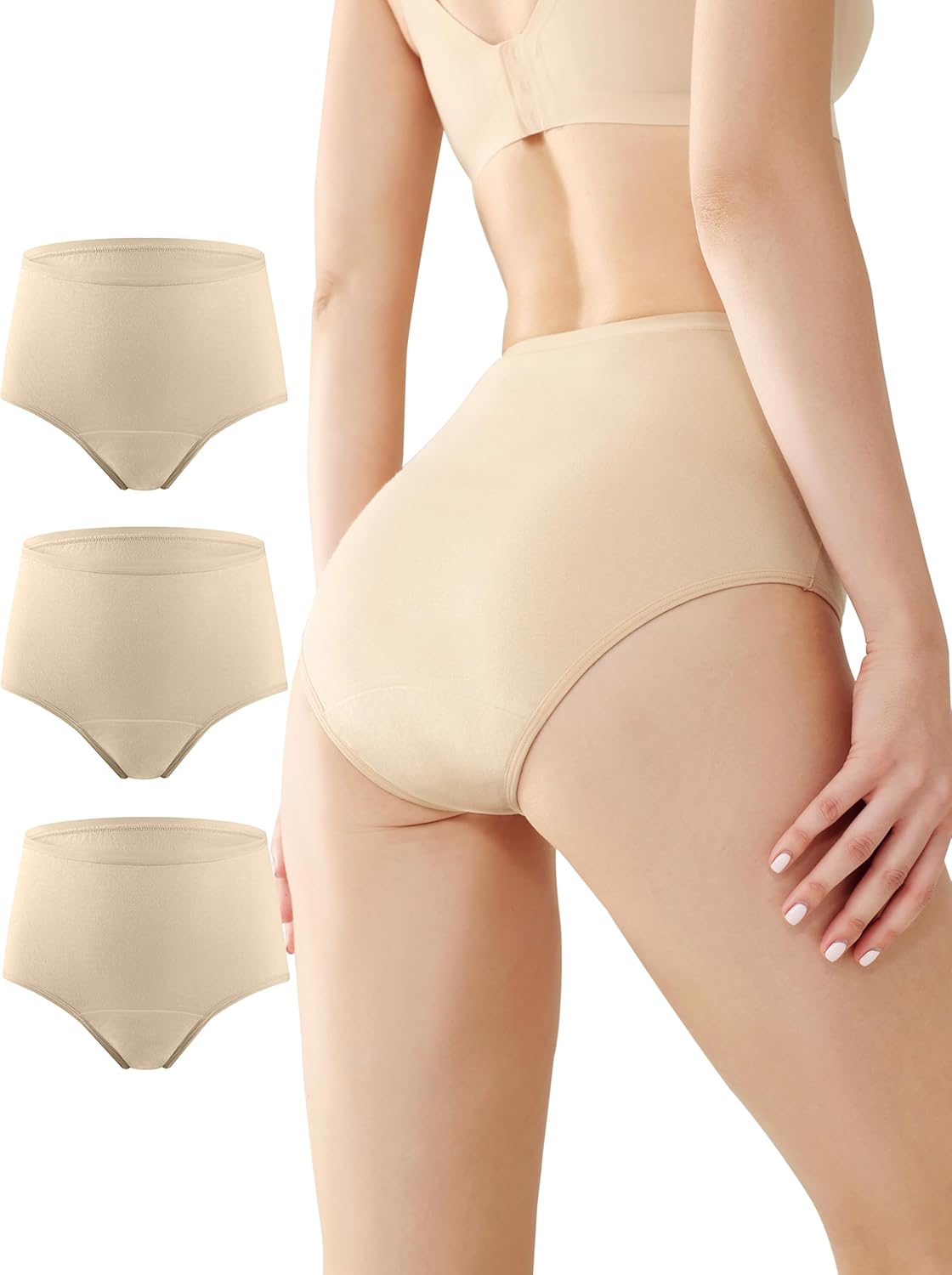 Leak Proof Incontinence Underwear for Women by Battewa - 3-Pack