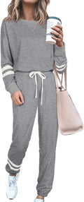 Women's Two Piece Tie Dye Loungewear Set - Cozy Long Sleeve Joggers
