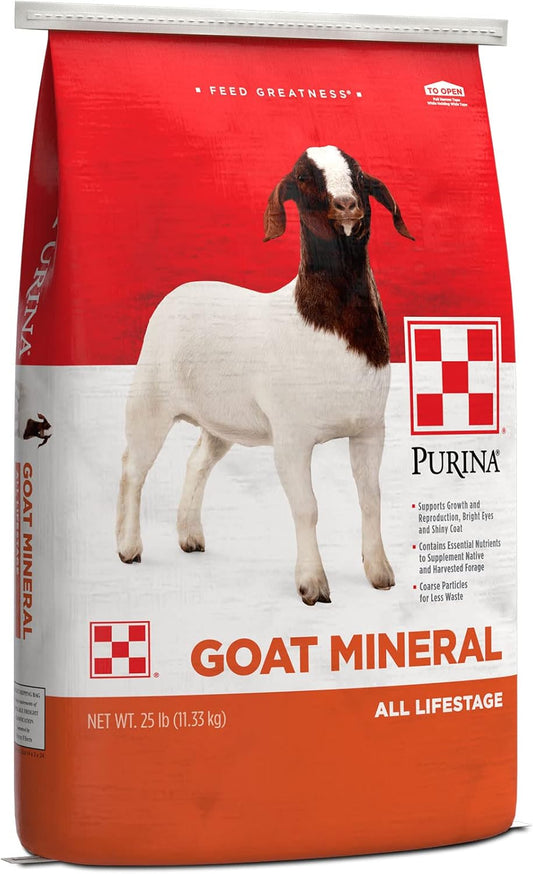 Purina Goat Mineral Supplement for All Types and Lifestages 25 lb