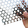 16in x 12in 1/2in Round Hole Perforated 304 Stainless Steel Sheet