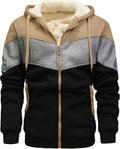 Men's Winter Fleece Thermal Jacket Sherpa Lined Hoodie