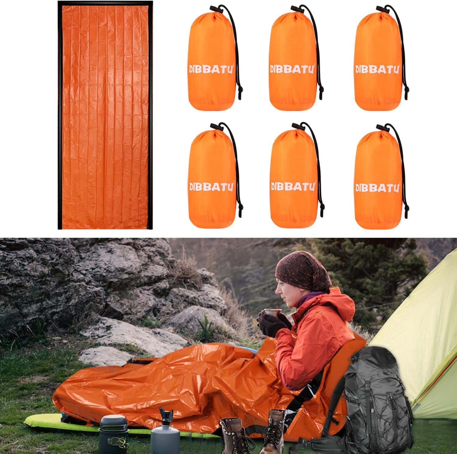 Emergency Sleeping Bag Bivy Sack for Camping and Hiking Gear