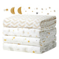 Muslin Swaddle Blankets 47in x 47in - Ultra Soft Neutral Baby Swaddle