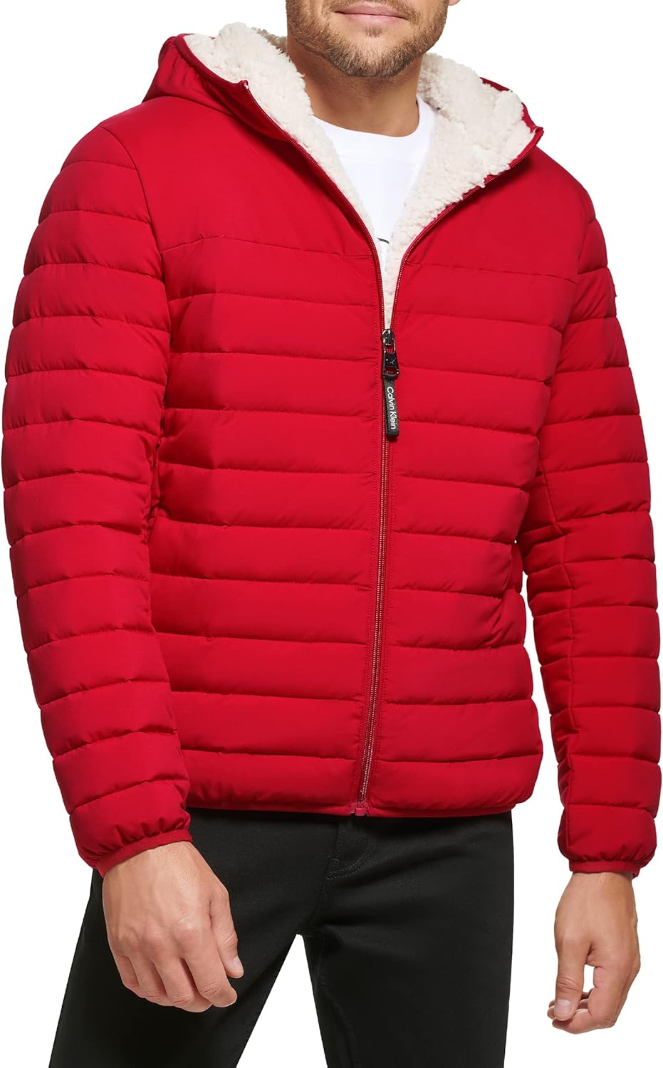 Calvin Klein Sherpa-Lined Puffer: Ultimate Warmth