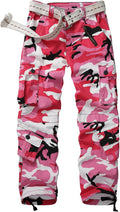 Camo Cargo Pants for Women - Casual Military Cotton Cargo Pants
