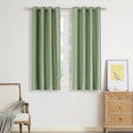Velvet Sage Green Blackout Curtains 63 in Length - Luxury Window