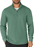 COOFANDY Men's Quarter Zip Pullover Lightweight Mock Neck