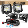 Nilight 4Inch LED Pods Bar for 2007-2017 Wrangler JK/JKU
