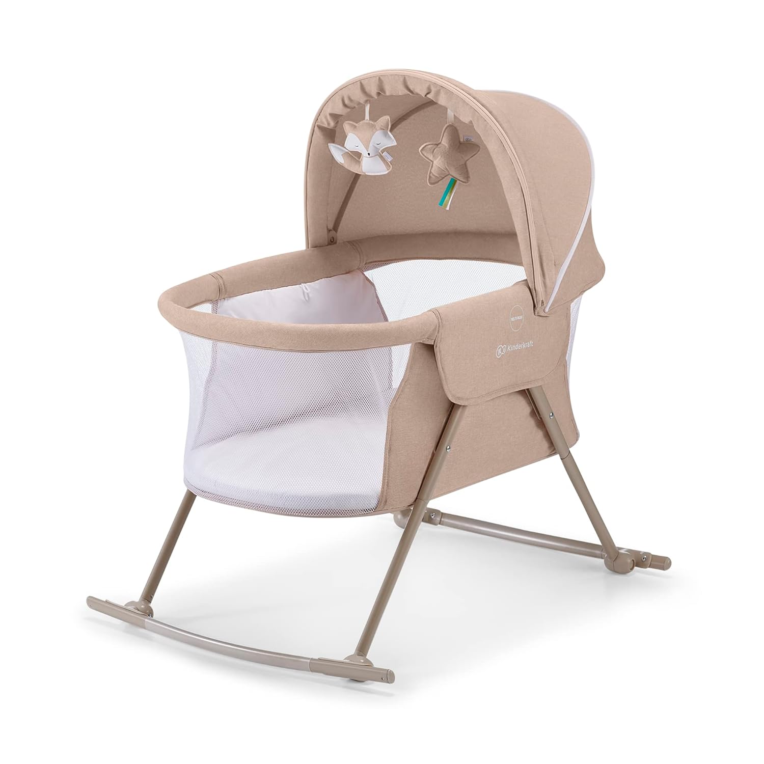 Kinderkraft LOVI Travel Bassinet: Portable Baby Bed with Features