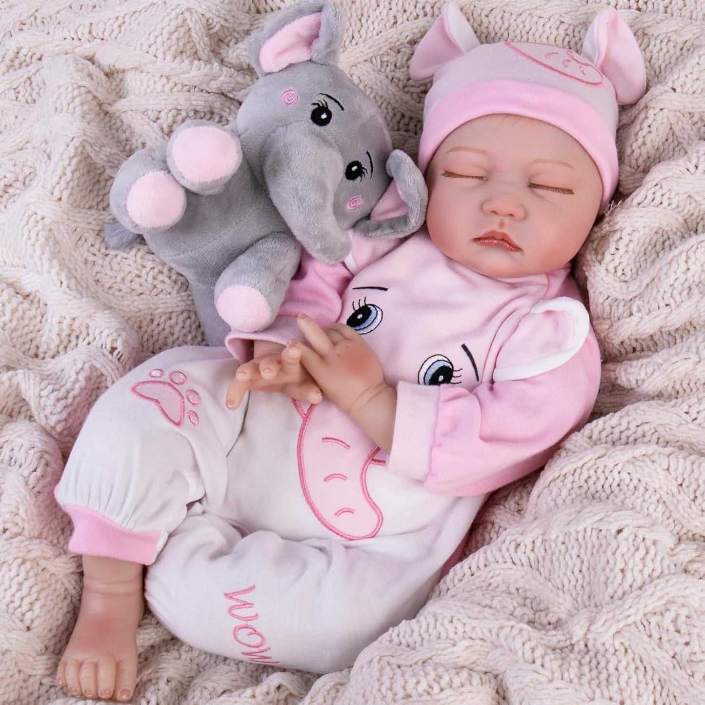 Aori Reborn Baby Dolls Girl - 22 Inch Realistic Weighted Doll