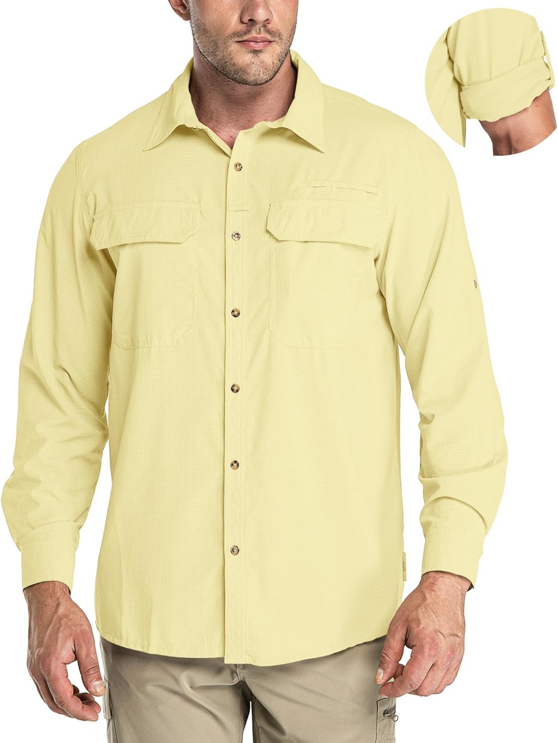 33,000ft Men's Long Sleeve Sun Protection Shirt for Outdoor Fun