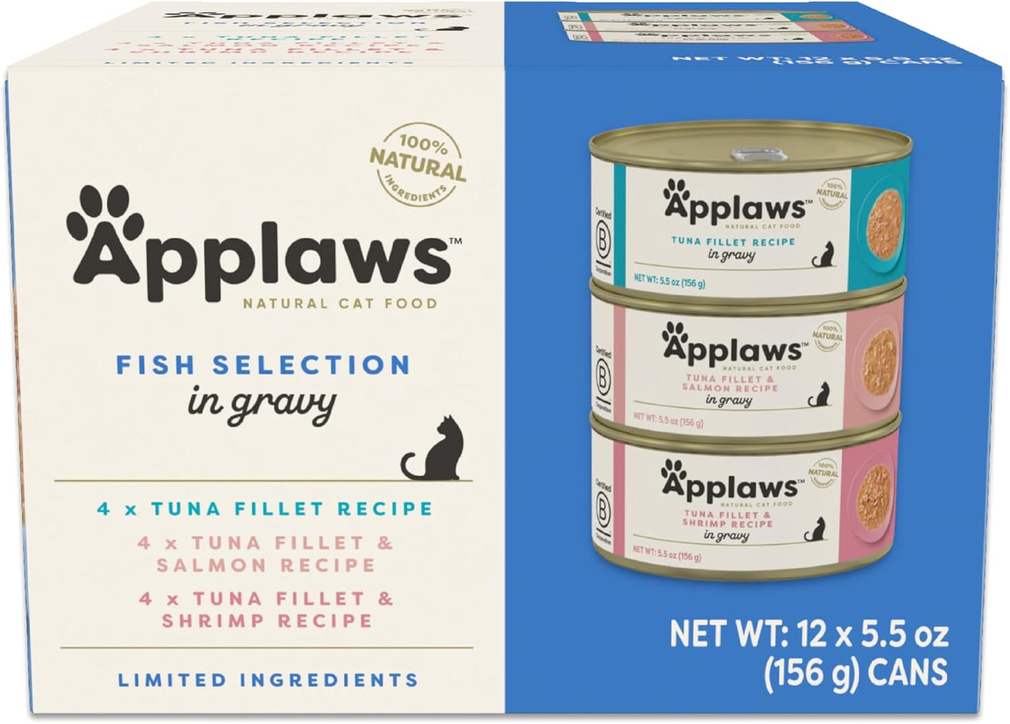 Applaws Natural Wet Cat Food in Gravy for Happy Cats