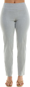 Pull-on Full-Length Women's Pants - Flattering Woven Stretch Fit