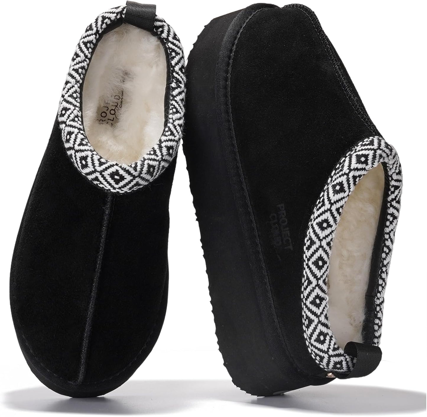 Project Cloud Genuine Leather Platform Slippers for Women