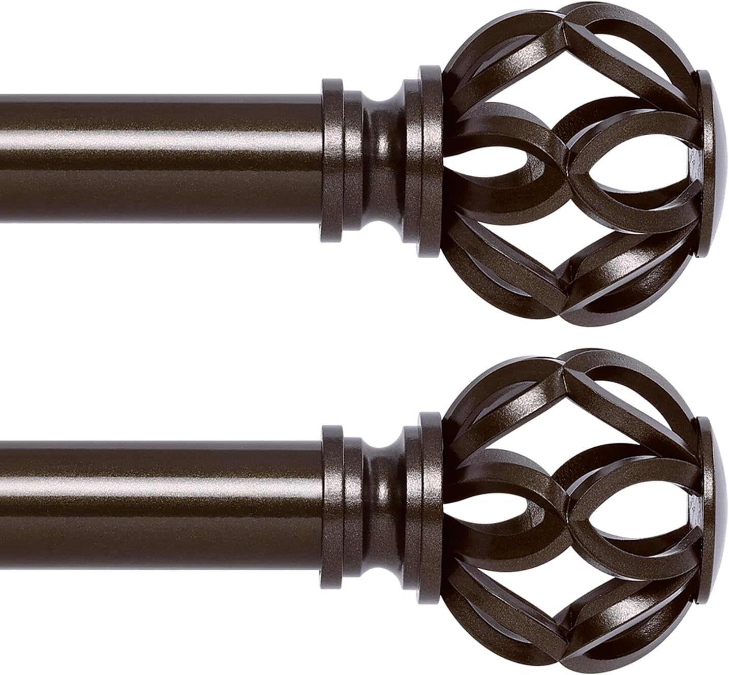 Bronze Decorative Farmhouse Curtain Rods for Stylish Windows