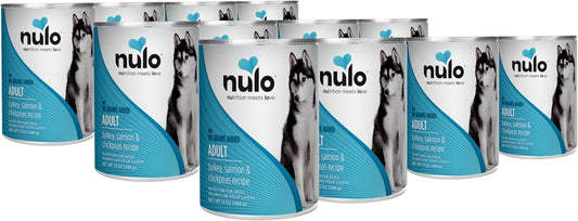 Nulo Grain-Free Turkey Salmon Chickpeas Wet Dog Food 12 Cans