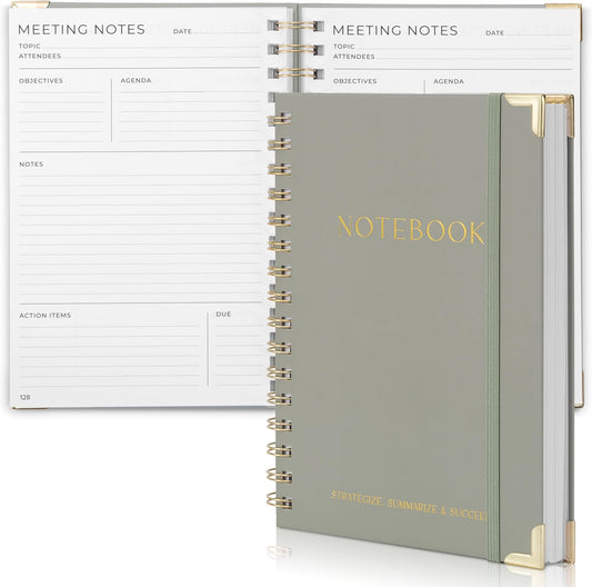 Stylish Meeting Notebook - Track +200 Meetings!