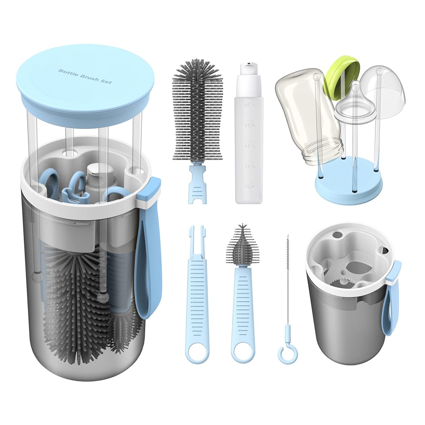 Ultimate Travel Baby Bottle Brush Set - TechoEcho