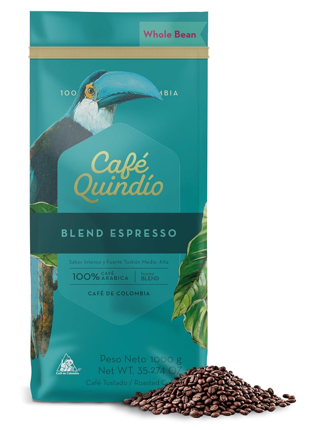 Cafe Quindio Espresso Blend - 100% Colombian Arabica Coffee