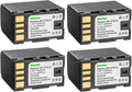 Kastar BN-VF823 Battery 4-Pack Replacement for JVC Cameras - High