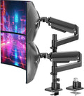 Dual Monitor Arm for 49in Ultrawide Screens - Heavy Duty Stacked Mount
