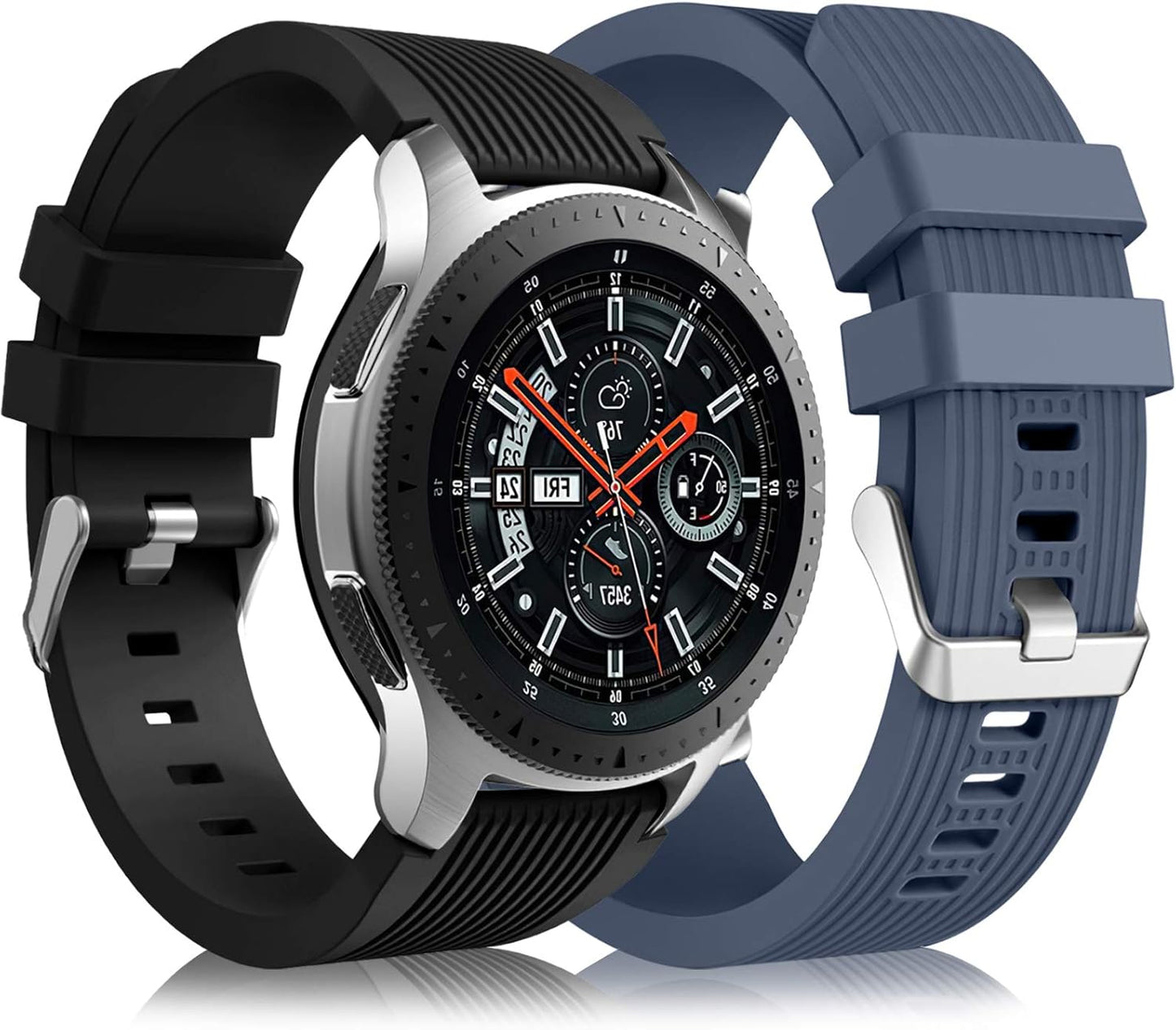 Lerobo 2 Pack Galaxy Watch Bands - Stylish Silicone Straps