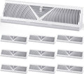 10 Pack Baseboard Register Vent 18 in Duct Opening Size - Durable