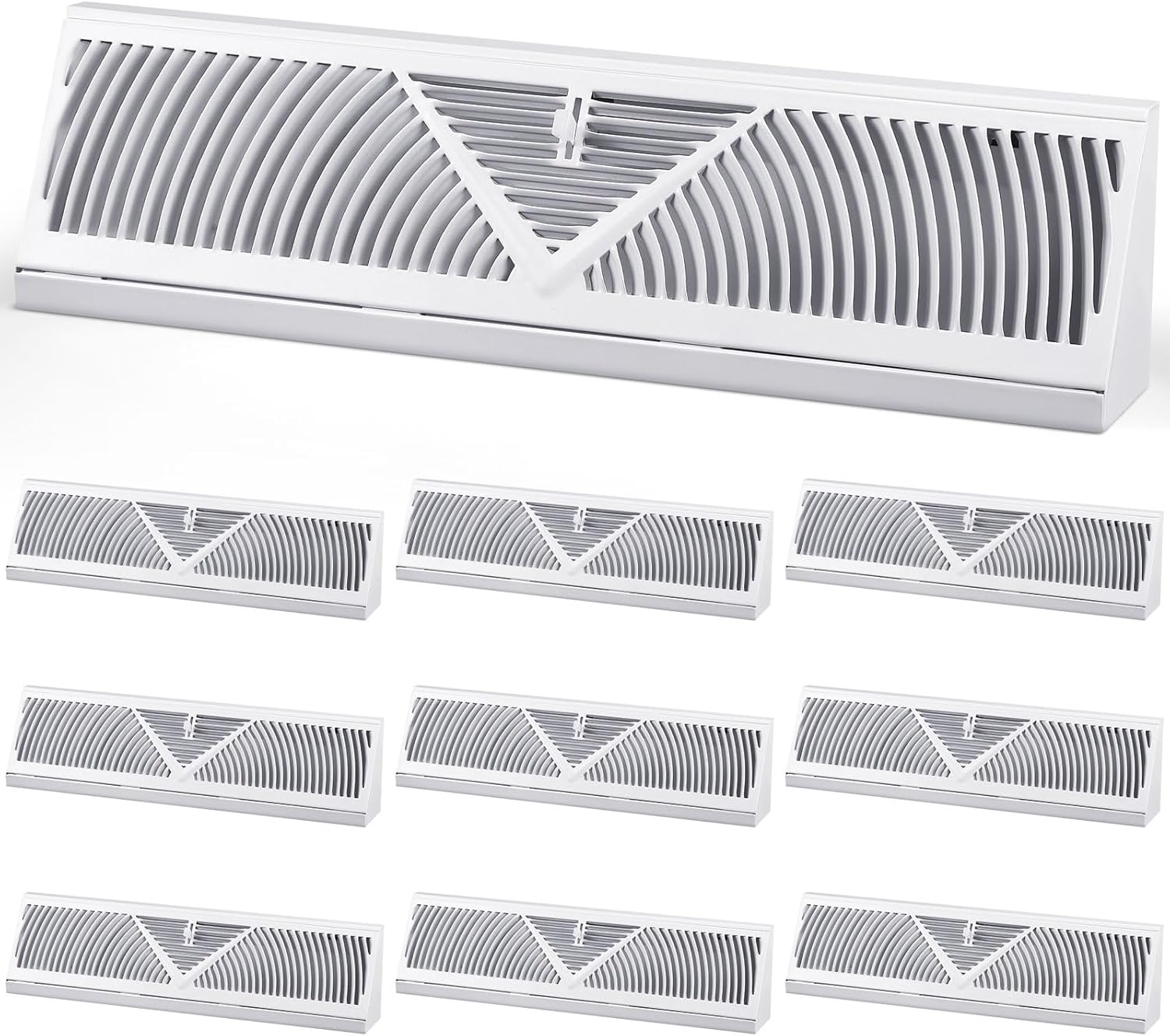 10 Pack 18 Inch Baseboard Register Vent Covers for Home Use