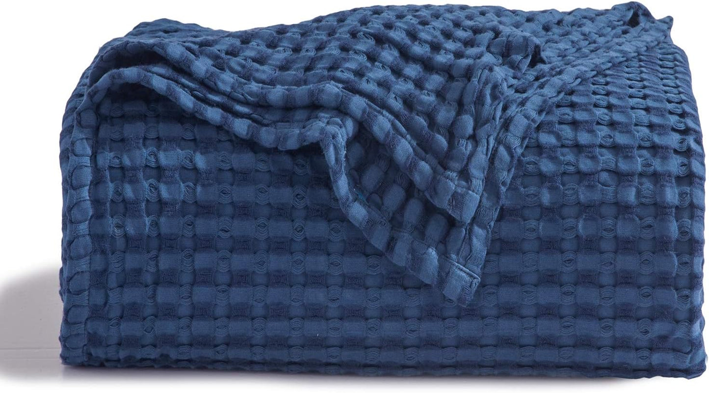 Bedsure Cooling Cotton Waffle Twin XL Blanket for Hot Sleepers