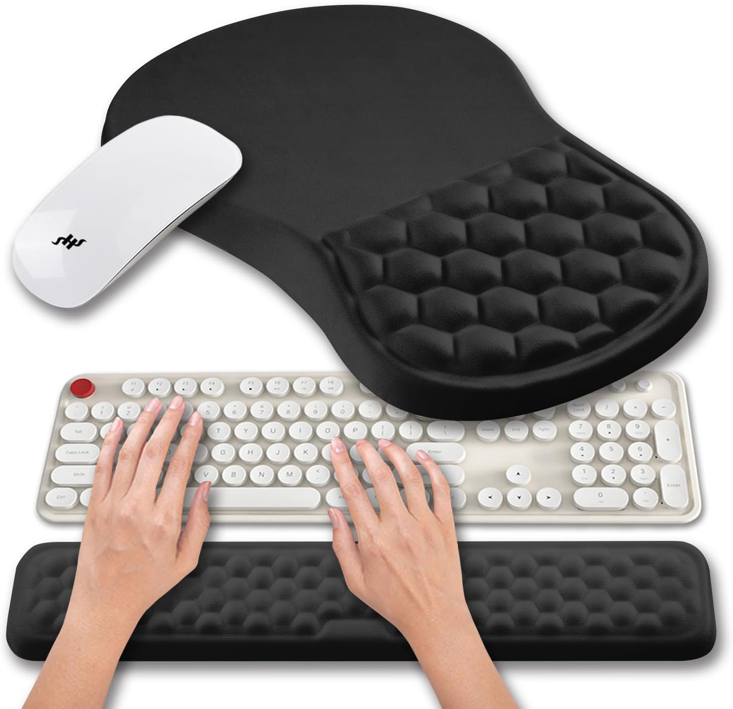 Hokafenle Ergo Mouse Pad Set - Pain relief & Gel comfort