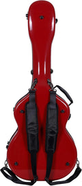 Crossrock Fiberglass OM Guitar Case - TSA Latch