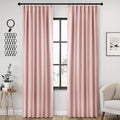 Light Pink Blackout Curtains 52 x 84 in 2 Panels - Room Darkening