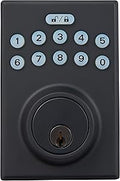 Electronic Keypad Deadbolt Door Lock with Keyless Entry - Matte Black