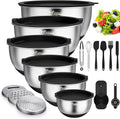 Wildone Mixing Bowls with Airtight Lids - 22 PCS Stainless Set