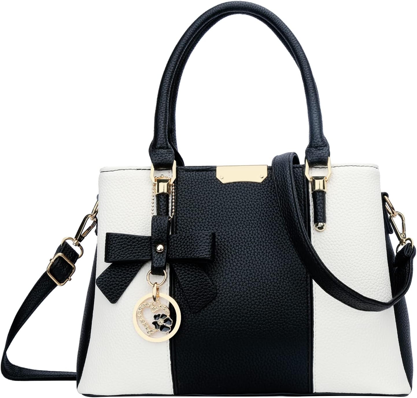 KKXIU 3 Zippered Compartments Handbags for Women Stylish Design