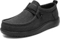 Wide-Shoes for Men Slip On Loafers - Comfortable Arch Support Men's