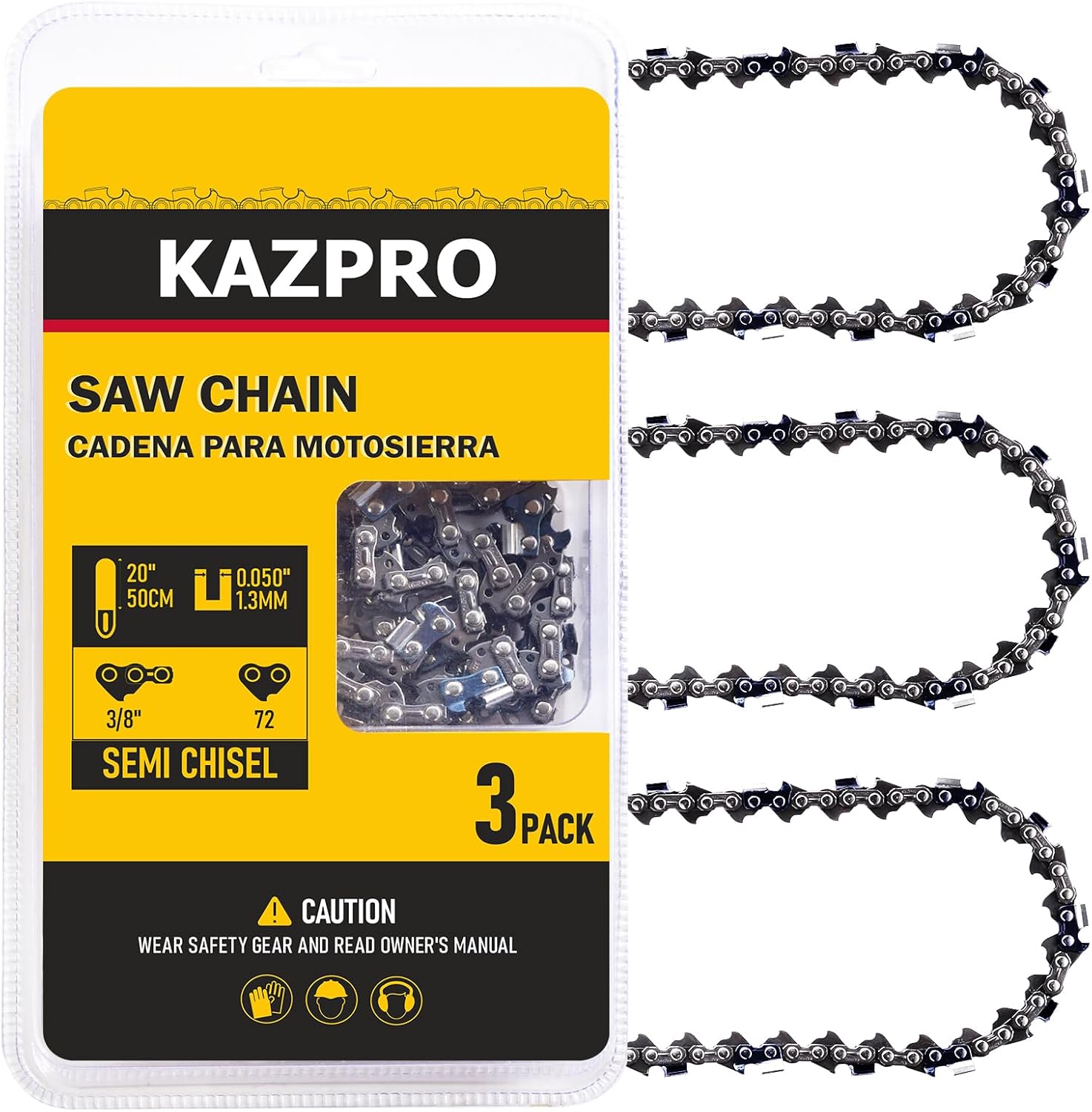 20 Inch Chainsaw Chain with Low Kickback for Precision Cutting