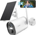 2K Solar Camera Security Outdoor with Spotlight & Siren - Reliable