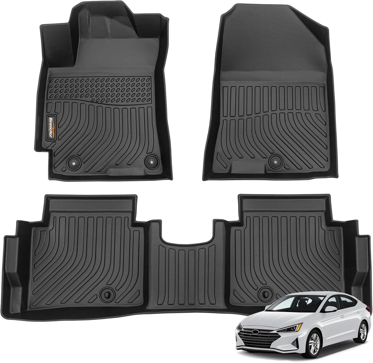 Custom Fit Floor Mats for Hyundai Elantra 2017-2020 - All Weather