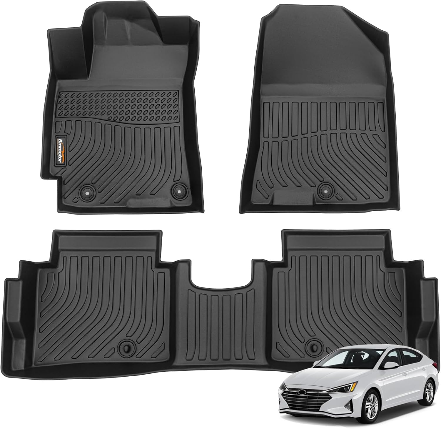 Custom Fit Floor Mats for Hyundai Elantra 2017-2020 - All Weather