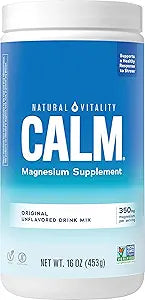 Natural Vitality Calm Magnesium Citrate Supplement Drink Mix