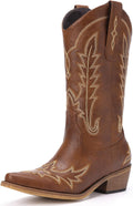 Cowboy Boots for Women - Vintage Western Mid Calf Fashion Boots