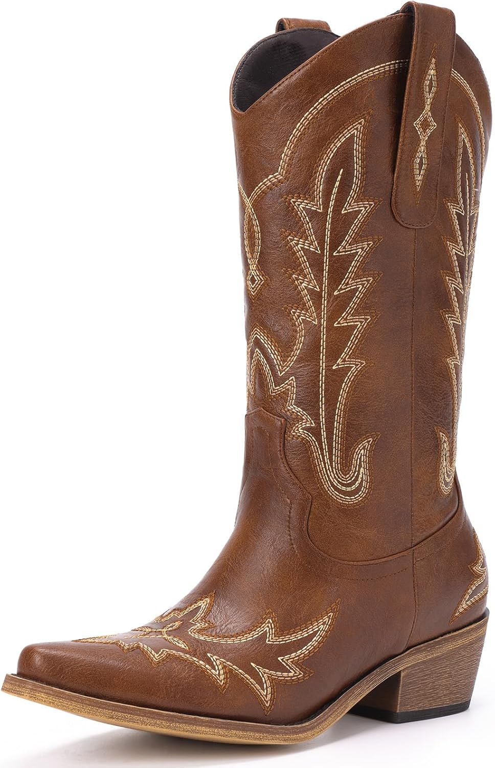Cowboy Boots for Women - Vintage Western Mid Calf Fashion Boots