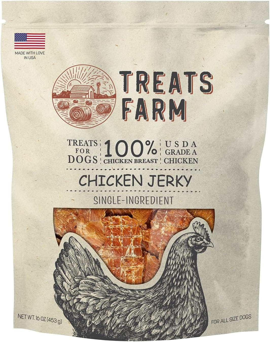 USA-Made Farm Chicken Jerky Dog Treats