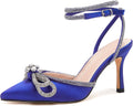 Elegant Double Bow Ankle Strap Heels for Women's Fashion