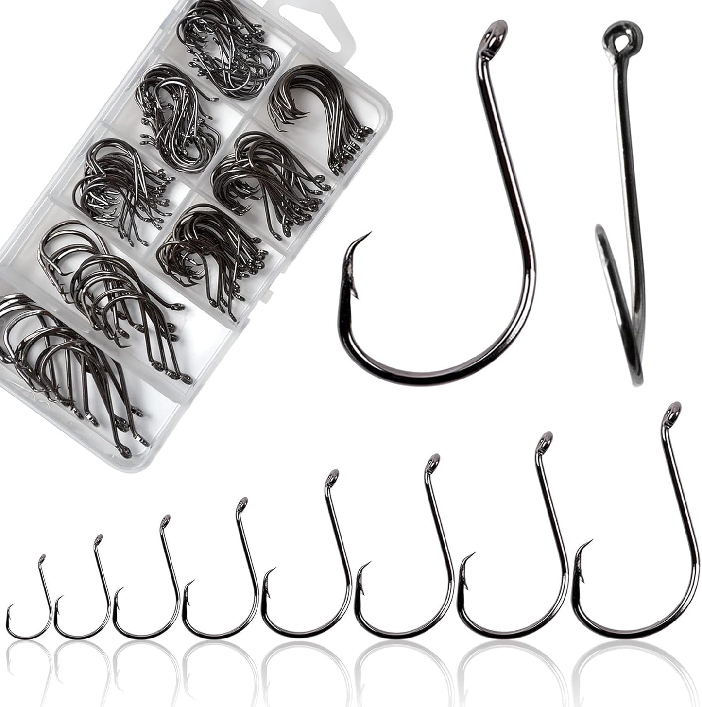 Premium 2X Strong Circle Hooks Set - Vinfutin