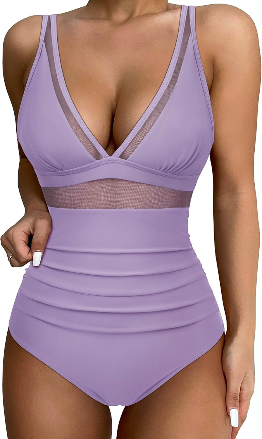 SUUKSESS Women Sexy Mesh Tummy Control Swimsuit Review